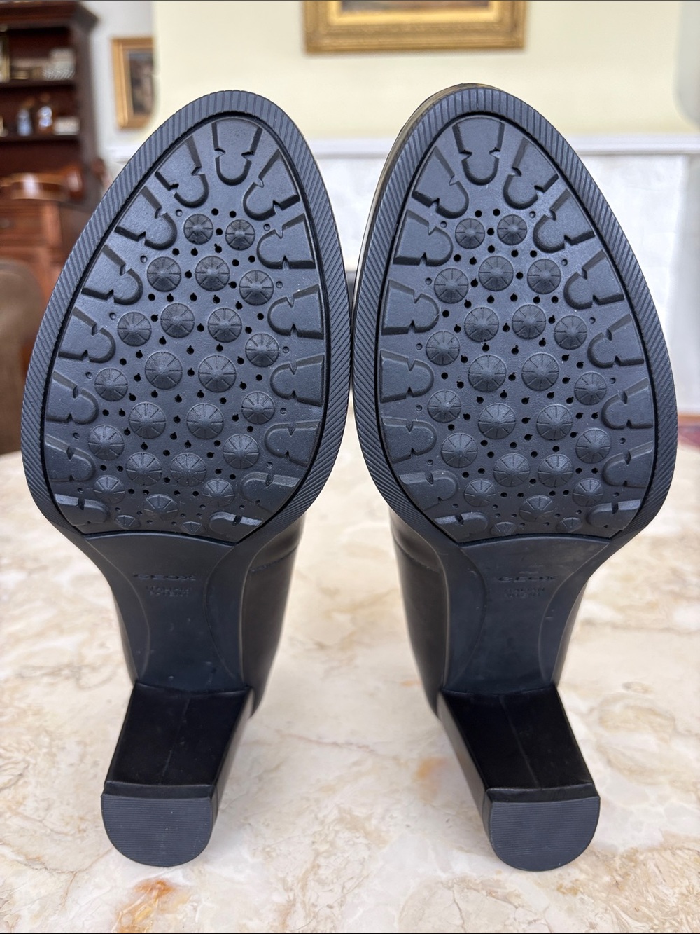 GEOX Walk Pleasure 60 Medium Heel Leather Pumps Ultra Comfort AS NEW Size 39 - Picture 10 of 16